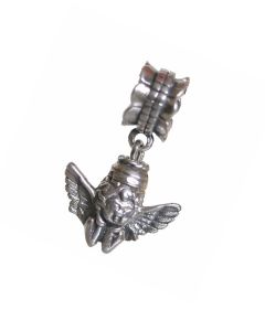 Silver ashes charm 'Flying Angel' for Pandora bracelet