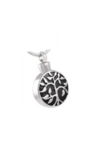 Stainless steel ashes pendant 'Tree of life'