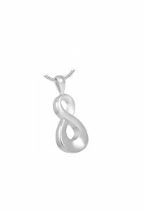Stainless steel ashes pendant 'Infinite'