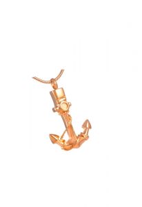 Gold plated ashes pendant 'Anchor'