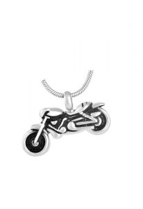 Stainless steel ashes pendant 'Motorcycle'