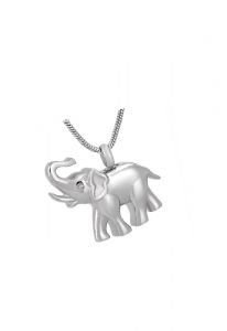 Stainless steel ashes pendant 'Elephant'