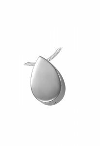 Stainless steel ashes pendant 'Teardrop'