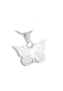 Stainless steel ashes pendant 'Butterfly'