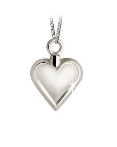 Ash jewel pendant Silver Heart