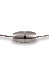 Ashes pendant 'Cocoon' stainless steel