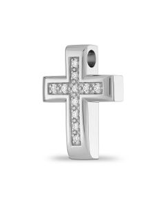 Ashes pendant 'Cross' with zirconia stones