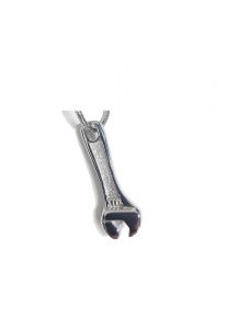 Stainless steel ashes pendant 'Wrench'