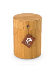 Biodegradable bamboo burial urn