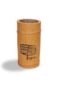 Bamboo cremation ashes mini urn Large