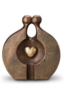Ceramic duo/companion funeral art urn 'Memory'