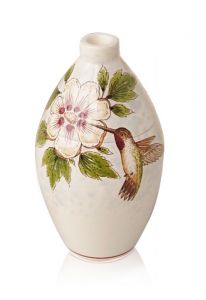 Hand painted keepsake urn 'Hummingbird'