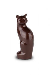 Cat urn brown