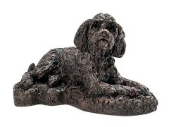 Cockapoo dog urn for cremation ashes