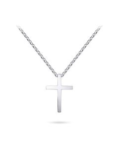 Silver memorial necklace Cross