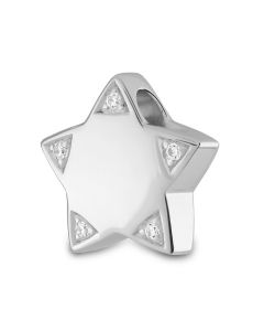 Ashes pendant star with zirconia stones