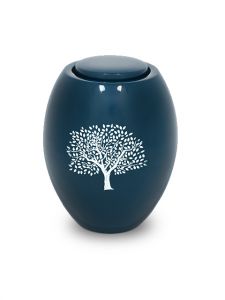 Green cremation urn for ashes 'Tree of Life'