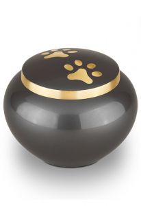 Pet urn with golden pawprints | Large