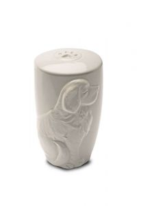 Pet urn 'Dog' with paw print