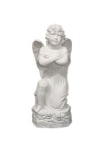 Polystone angel tombstone sculpture