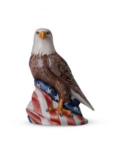 Urn for ashes 'Eagle' American Flag