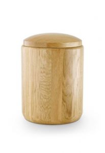 Wooden funeral urn