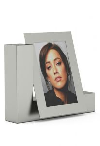 Stainless steel photo frame funeral urn for ashes
