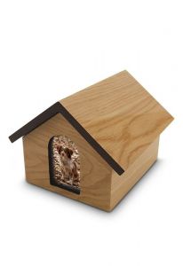 Natural miniature urn 'Memory house' (MDF)