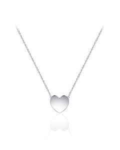 Silver memorial necklace Heart