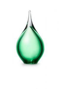 Teardrop crystal glass keepsake urn 'Memorie'