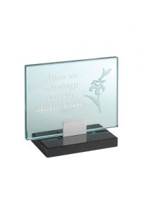 Memorial stone with glass plate 'Lily'