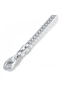 Fine gourmet silver necklace for memorial jewellery - 50 cm