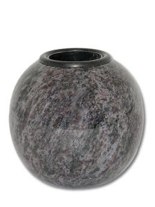 Nature stone memorial vase in different types of granite