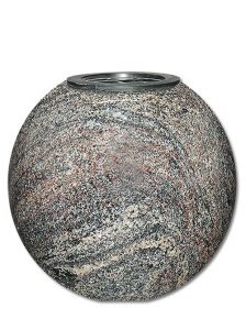 Nature stone memorial vase in different types of granite