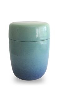 Handmade ceramic funeral urn