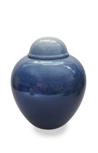 Handmade ceramic funeral urn