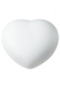 White heart mini urn in several sizes