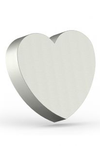 Stainless steel urn for ashes 'Heart'