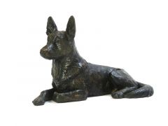 German Shepherd cremation ash dog urn