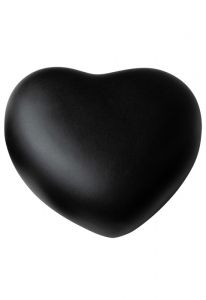 Black heart mini urn in several sizes