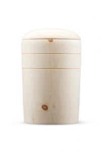 Wooden Urn for Ashes 'Speranza Linea' natural pine