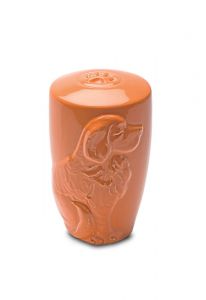 Pet urn 'Dog' with paw print