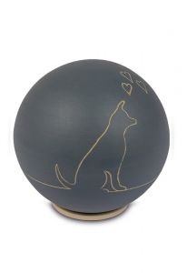 Handmade dog urn