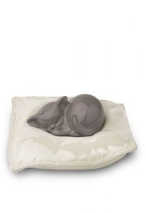 Pet cremation ashes urn 'Sleeping cat'