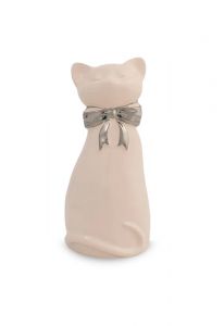 Cat urn for ashes with bow tie in several colours