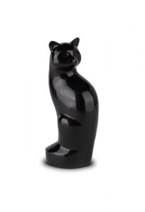 Cat urn black