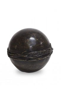 Bronze keepsake urn for ashes