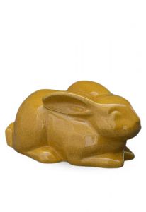 Rabbit cremation ashes urn in several colours