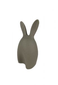 Rabbit cremation ashes urn grey