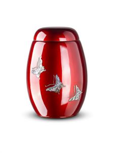 Glassfiber urn 'Butterflies'
